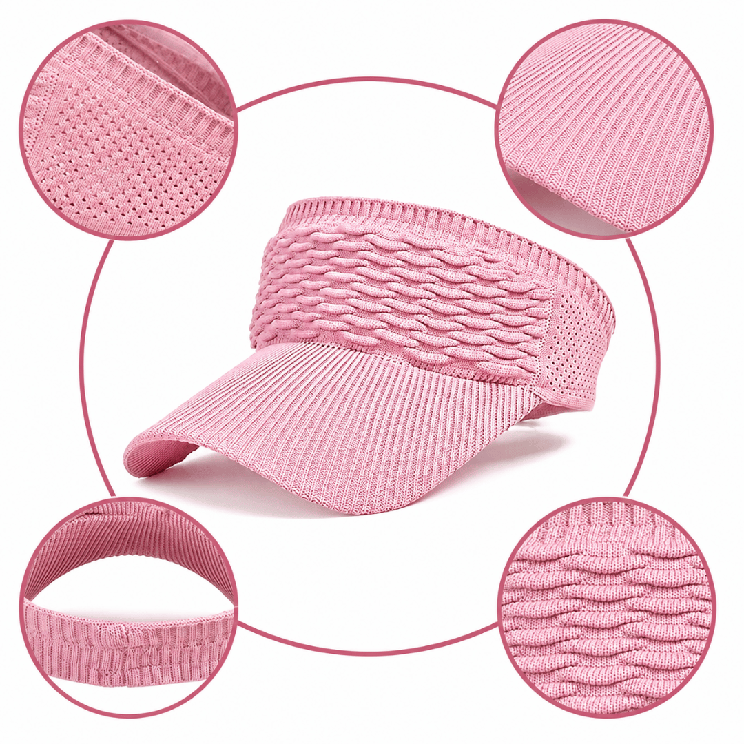 Klara | Chapéu de Sol tipo viseira Premium Rosa