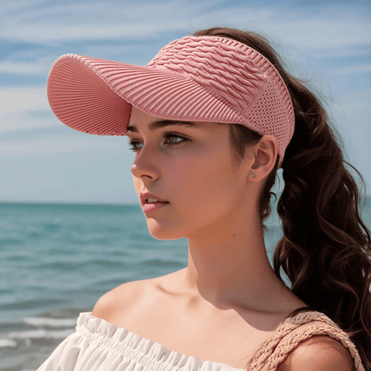 Klara | Chapéu de Sol tipo viseira Premium Rosa