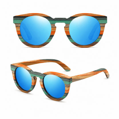 Chiara | Gafas de Sol Bambú Polarizadas UV400 Espejadas