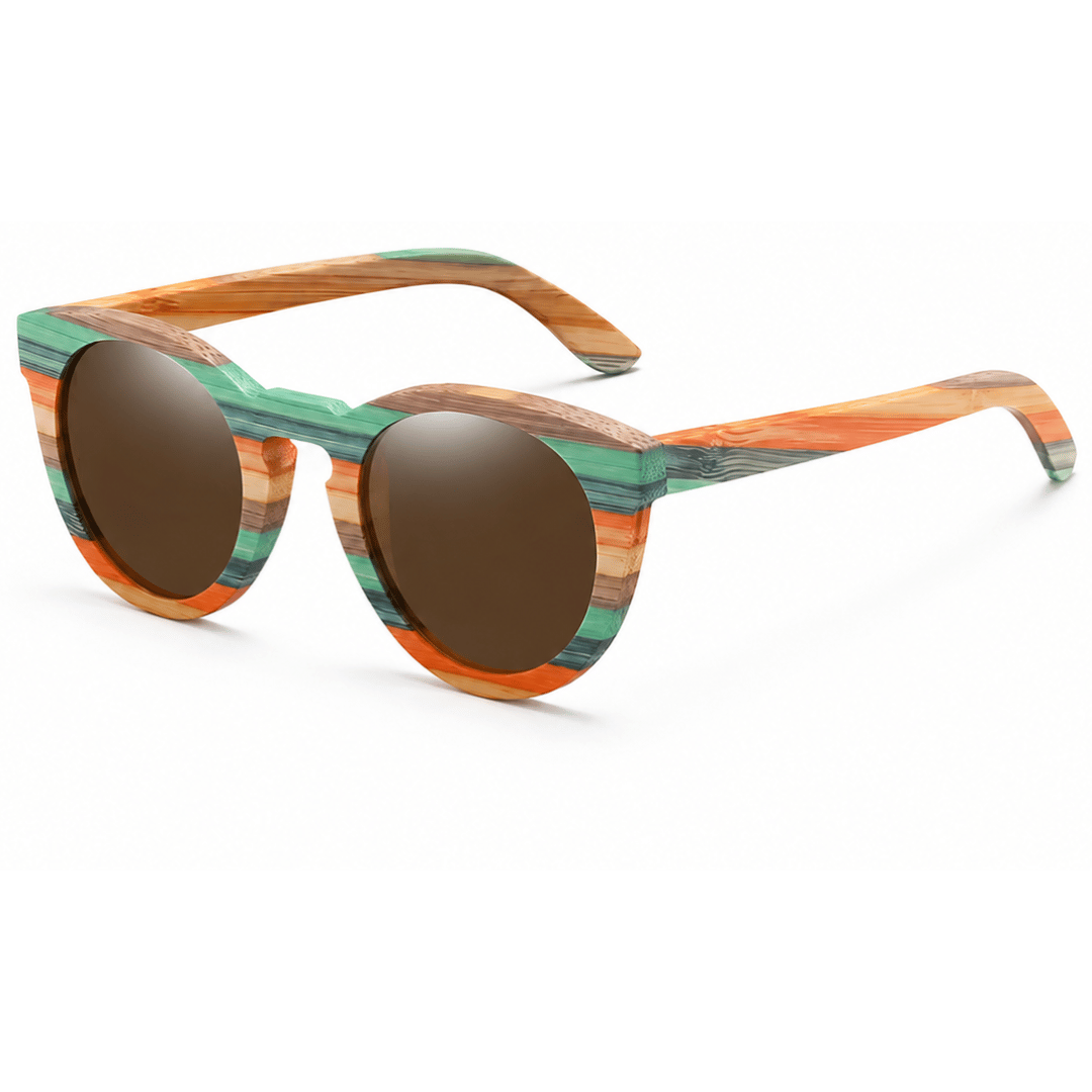 Chiara | Gafas de Sol Bambú Polarizadas UV400 Espejadas