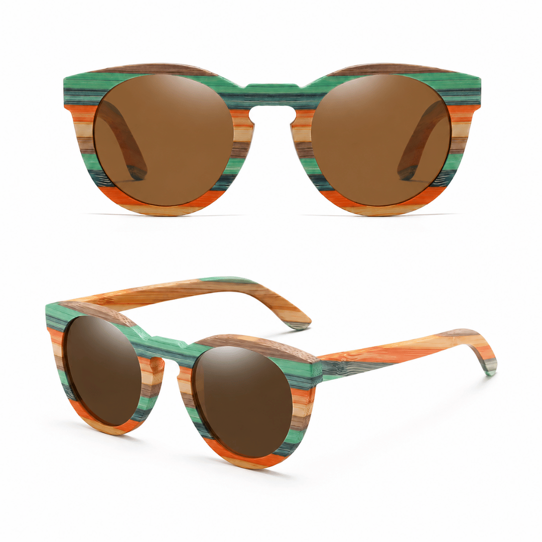 Chiara | Gafas de Sol Bambú Polarizadas UV400 Espejadas