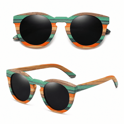 Chiara | Gafas de Sol Bambú Polarizadas UV400 Espejadas