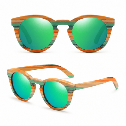 Chiara | Gafas de Sol Bambú Polarizadas UV400 Espejadas