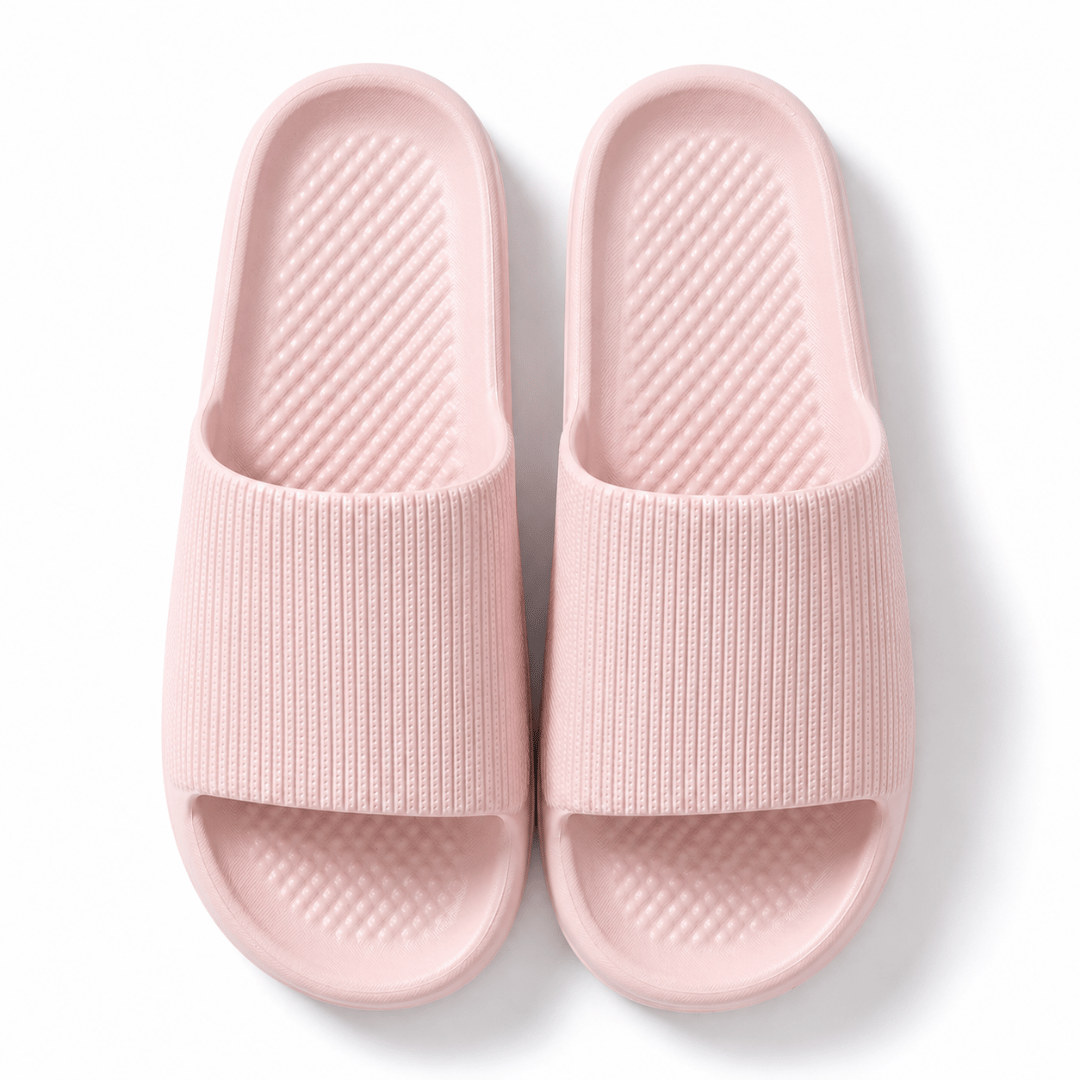 Zapatillas de casa de plataforma gruesa para baño, para mujer, a la moda, con suela blanda de EVA, sandalias de interior, chanclas antideslizantes de verano 2024