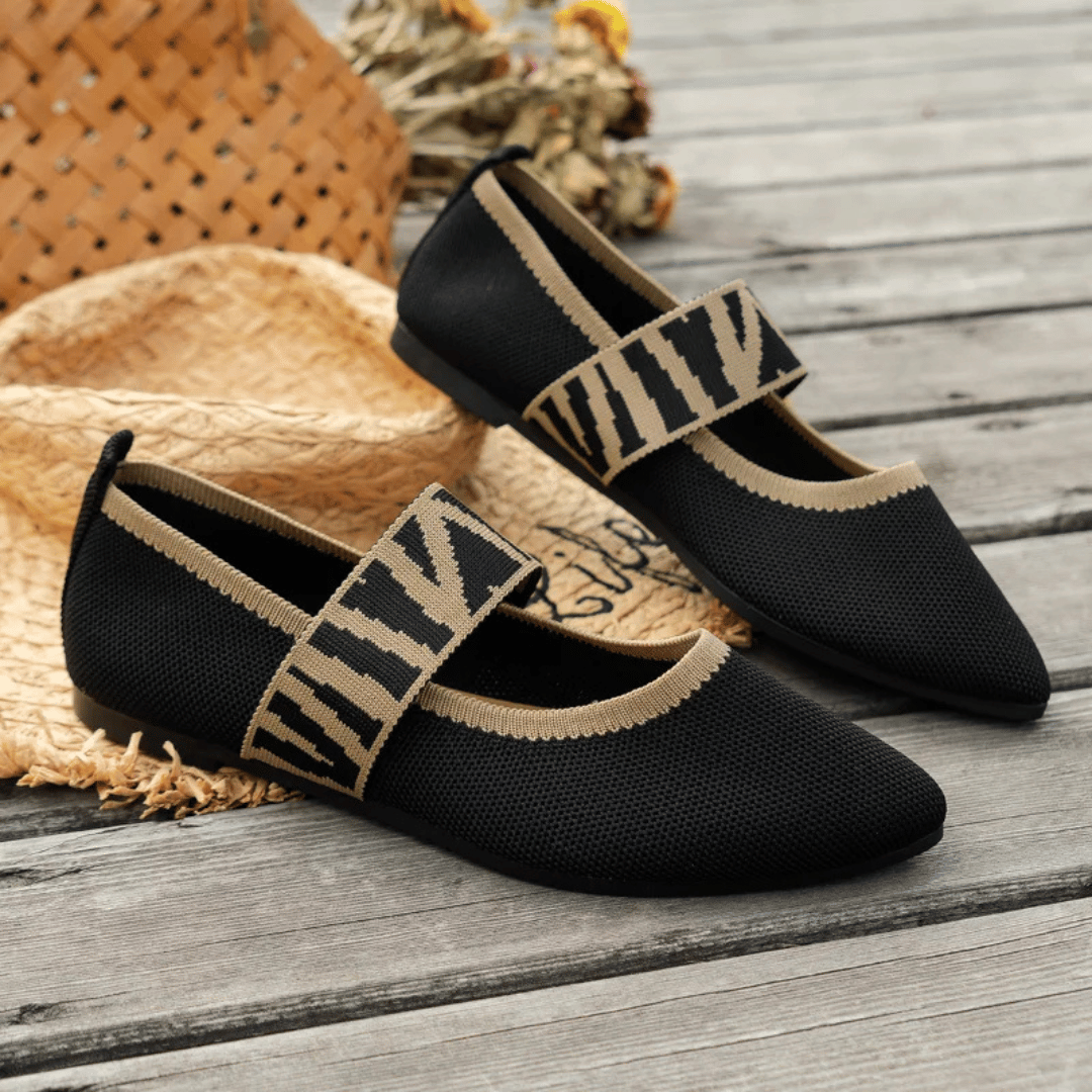 Danica | Sabrinas Elegantes Ortopédicos Ponta Fina Preto