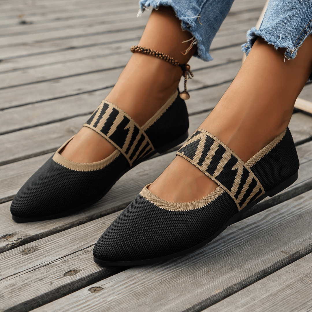 Danica | Sabrinas Elegantes Ortopédicos Ponta Fina Preto
