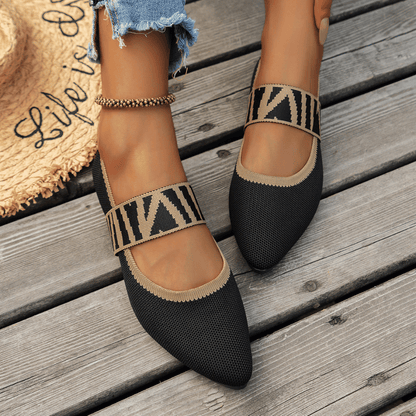 Danica | Sabrinas Elegantes Ortopédicos Ponta Fina Preto