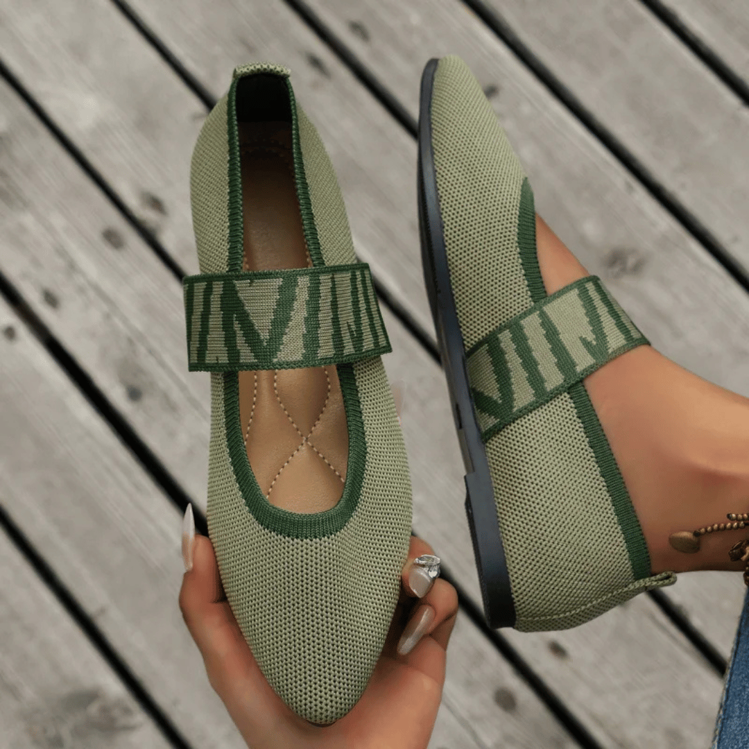 Danica | Sabrinas Elegantes Ortopédicos Ponta Fina Verde