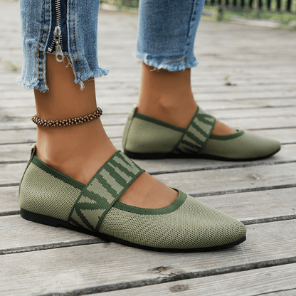 Danica | Sabrinas Elegantes Ortopédicos Ponta Fina Verde