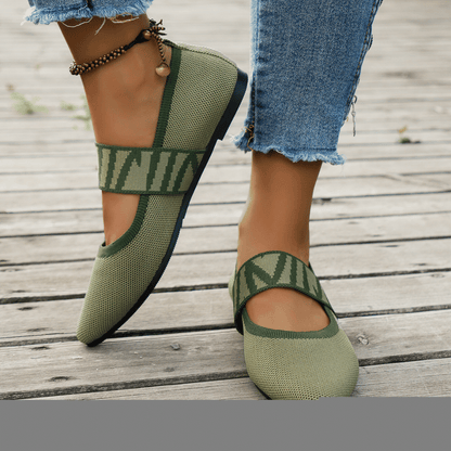 Danica | Sabrinas Elegantes Ortopédicos Ponta Fina Verde