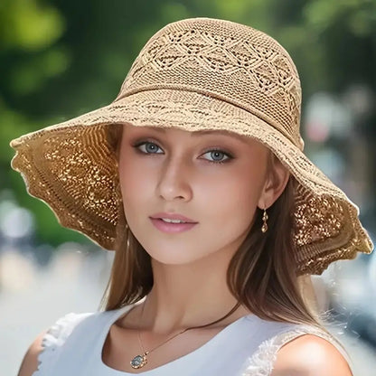 Daphé | Chapéu Aba Larga Dobrável