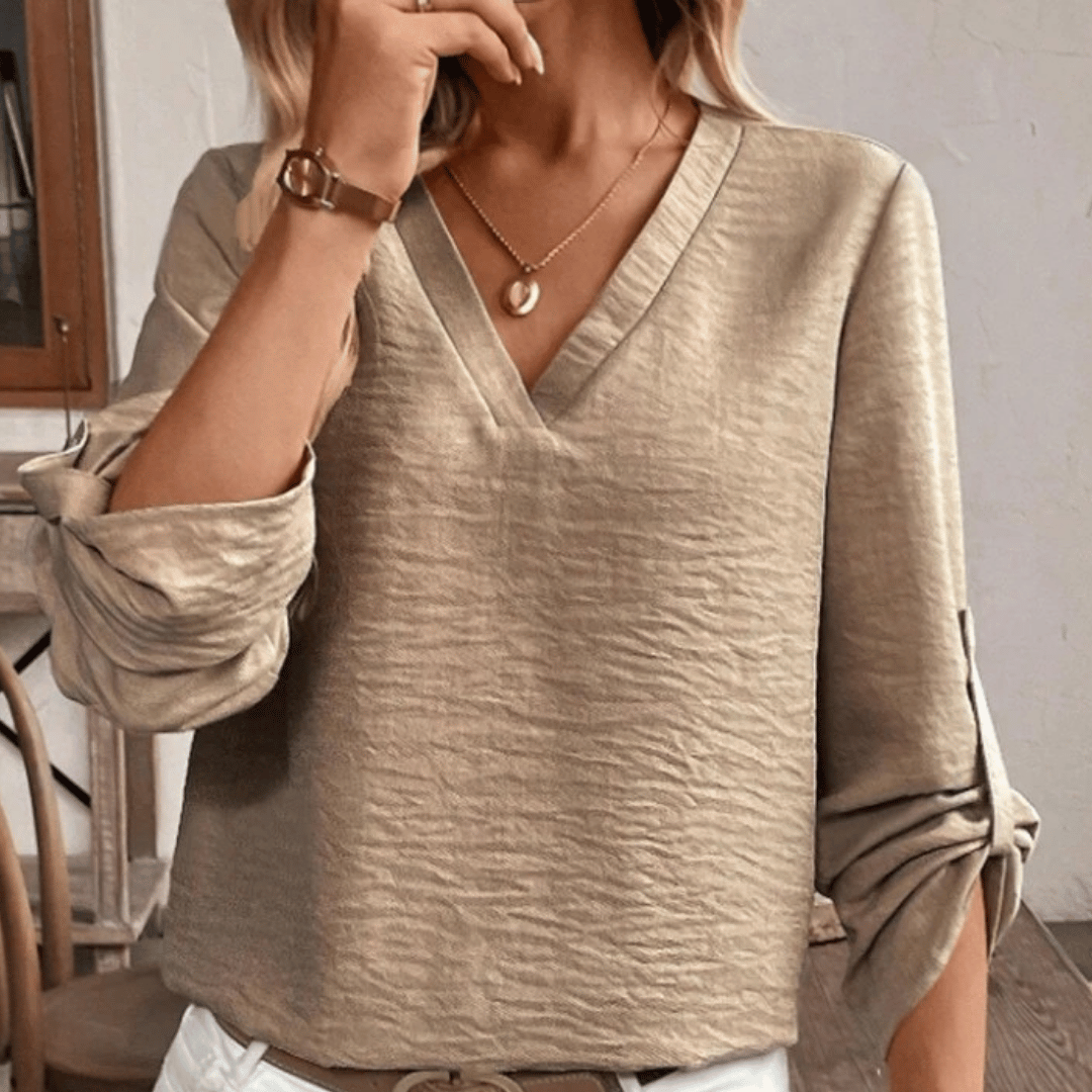 Lilou | Blusa Chiffon Decote V