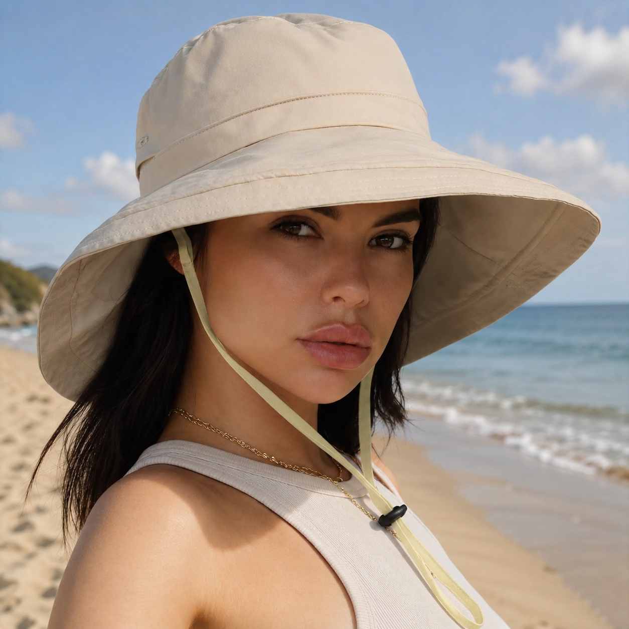 Marcella | Breathable Folding Bucket Hat Adjustable Straps