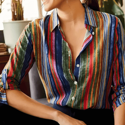 Noemie | Camisa Slim Manga Longa