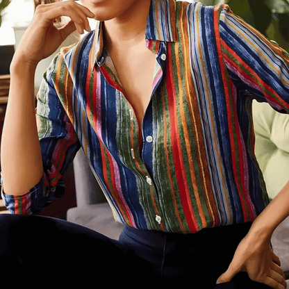 Noemie | Camisa Slim Manga Longa