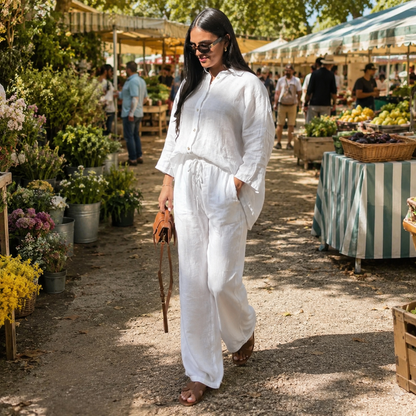 Santorini | Camisa + Calça Linho Algodão