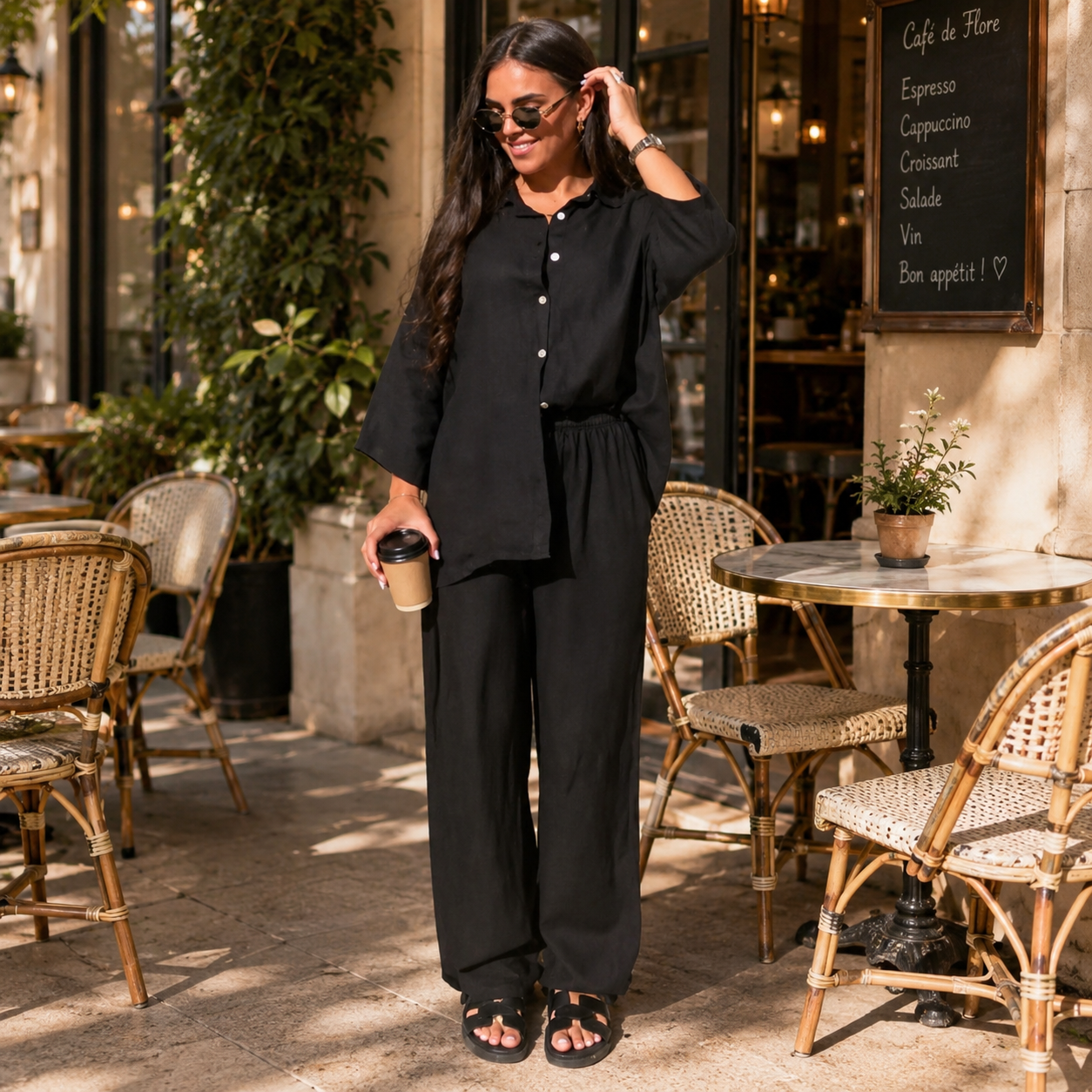Santorini | Camisa + Calça Linho Algodão