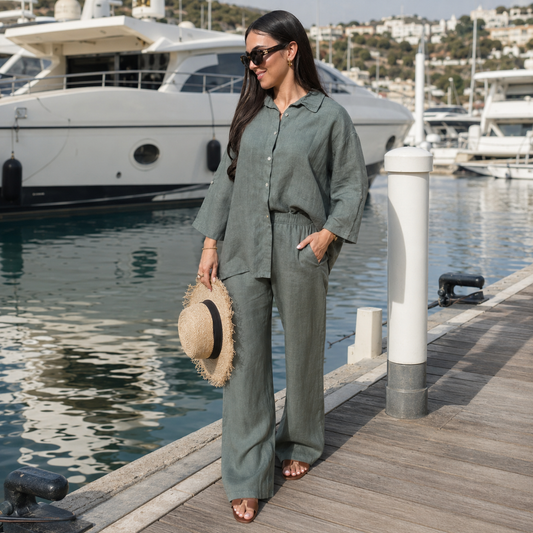Santorini | Camisa + Calça Linho Algodão