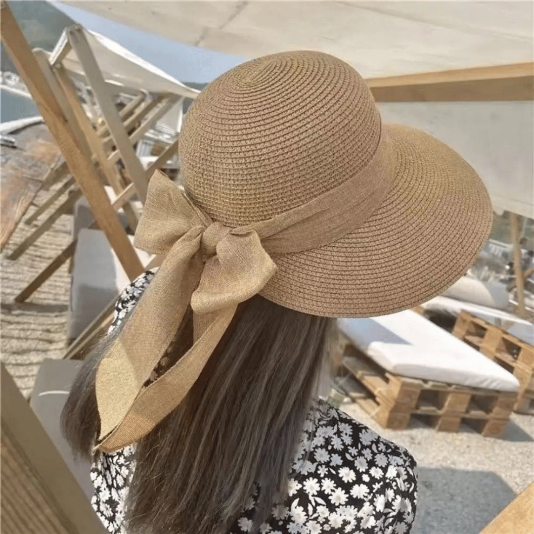 Tatianna | Wide Brim Straw Hat with Bow