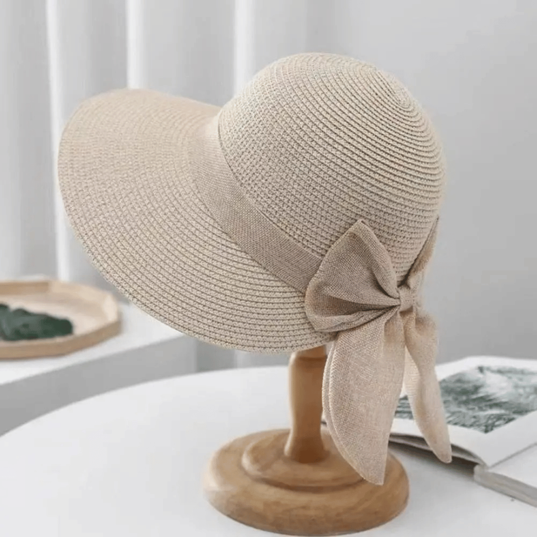 Tatianna | Wide Brim Straw Hat with Bow