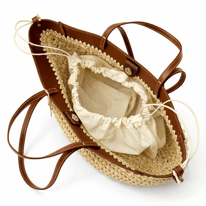 Vespera | Bolso Tote de Rafia Trenzada Beach Chic