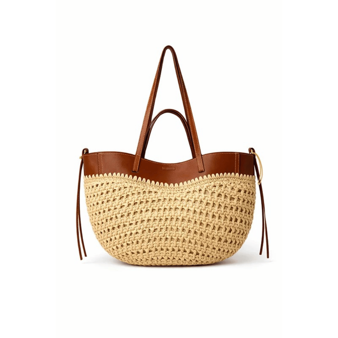 Vespera | Bolso Tote de Rafia Trenzada Beach Chic